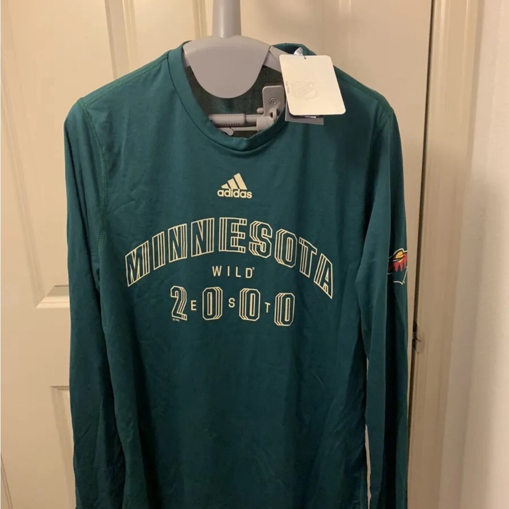 NWT Adidas Mens Minnesota Wild Creator L/S T-Shirt (M)